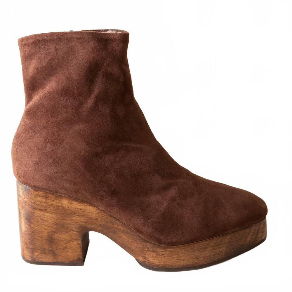 NEW HUMA BLANCO women's elianna boots in chocolate suede
